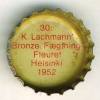 dk-05166 - 30. K. Lachmann Bronze, Fgtning Fleuret Helsinki 1952