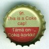 fi-06136 - 91. This is a Coke cap! Tämä on Cokis-korkki