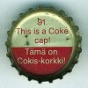 fi-07282 - 91. This is a Coke cap! Tm on Cokis-korkki