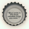 fi-01081 - Your smile is the most valuable thing you wear.