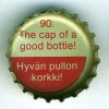 fi-00189 - 90. The cap of a good bottle! Hyvän pullon korkki!