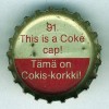 fi-07282 - 91. This is a Coke cap! Tämä on Cokis-korkki