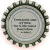 us-06635 - These bottle caps are more fun & informative than fortune cookies!